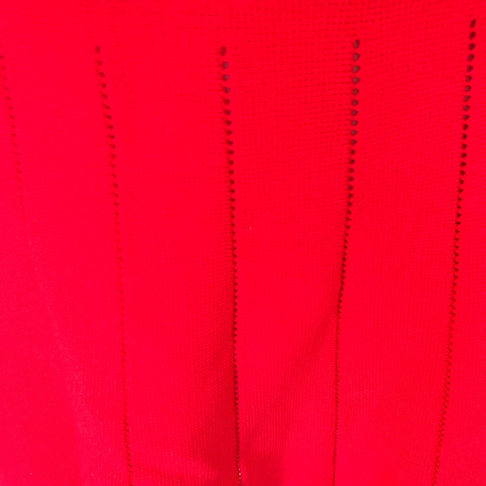 🌿 PORTMANS 🌿 sleeveless red fit and flare dress with pleated skirt size XS - Picture 3 of 7